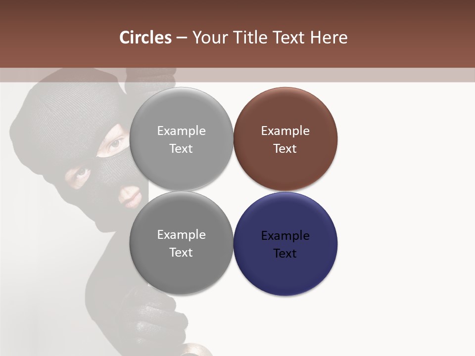 Safe Burglar House PowerPoint Template