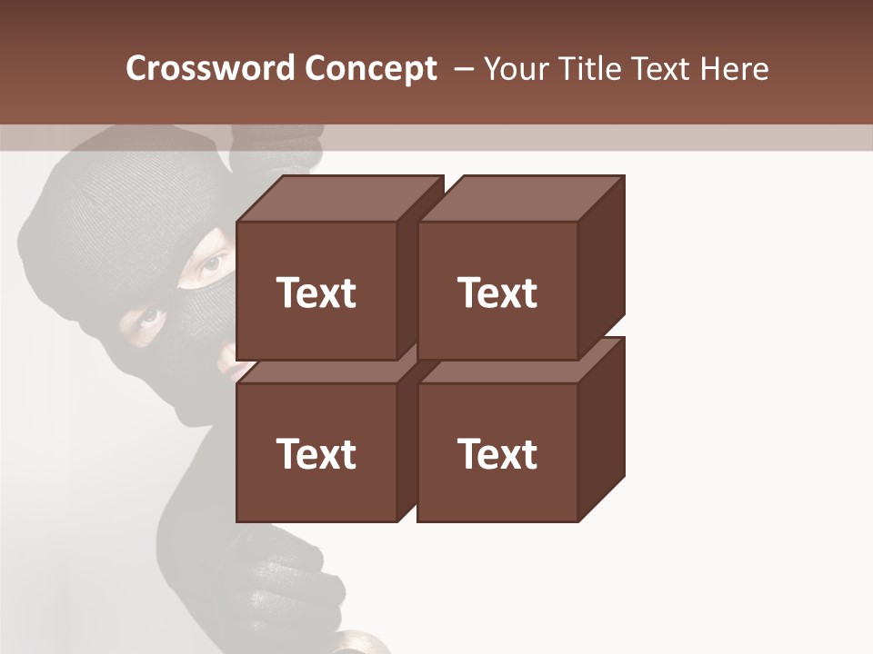 Safe Burglar House PowerPoint Template