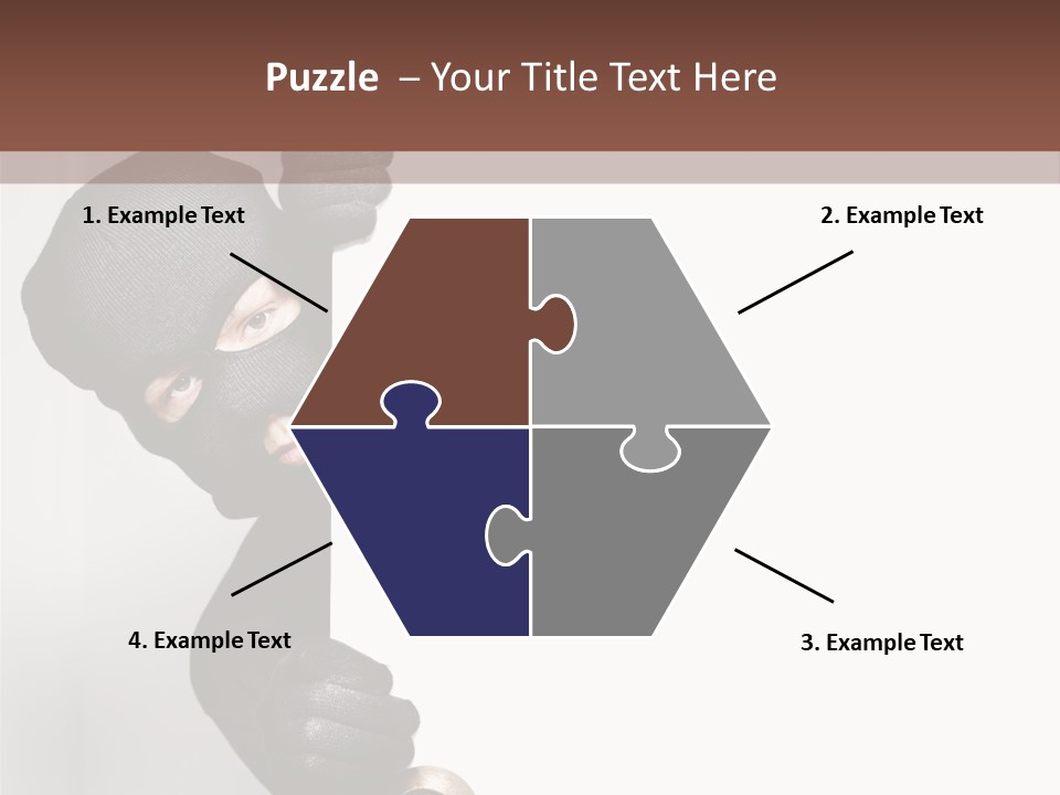 Safe Burglar House PowerPoint Template