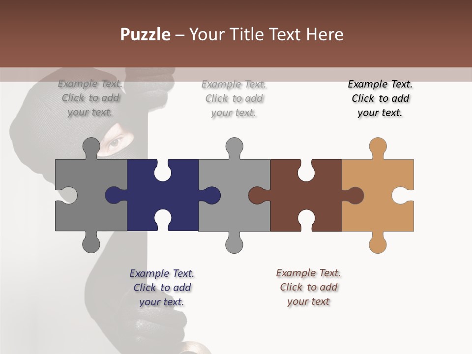 Safe Burglar House PowerPoint Template