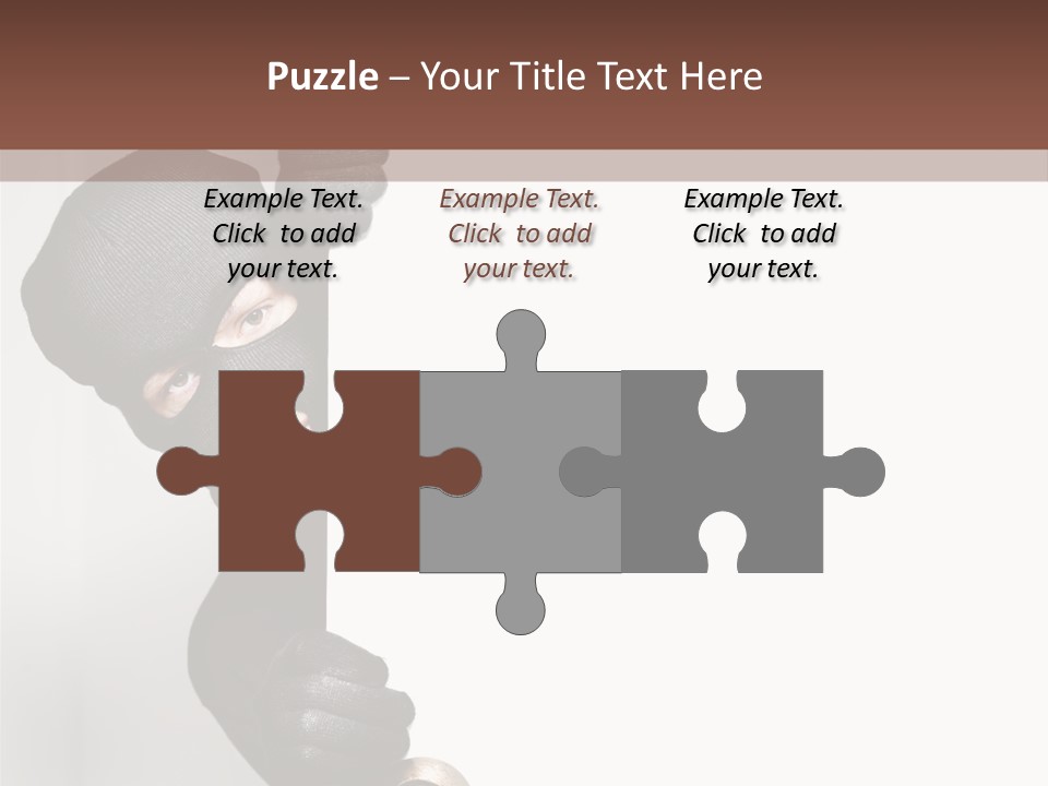 Safe Burglar House PowerPoint Template