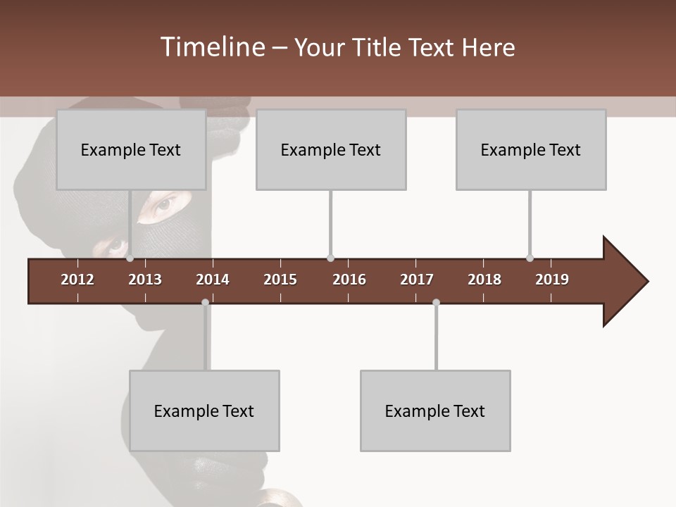 Safe Burglar House PowerPoint Template