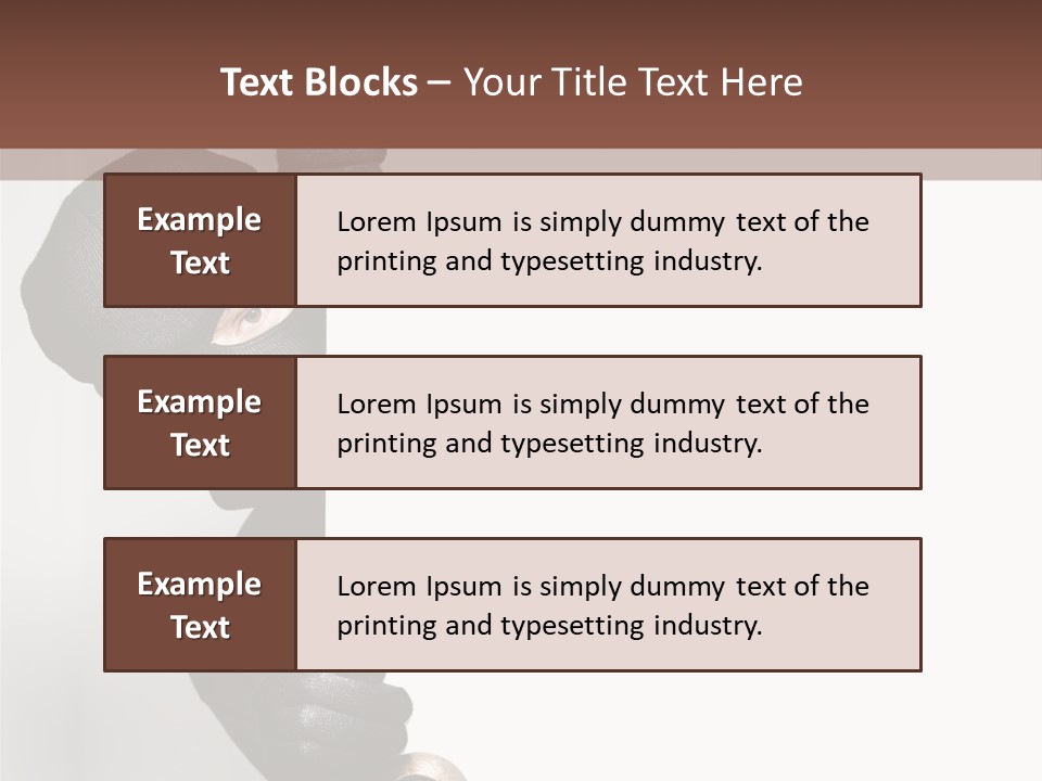 Safe Burglar House PowerPoint Template