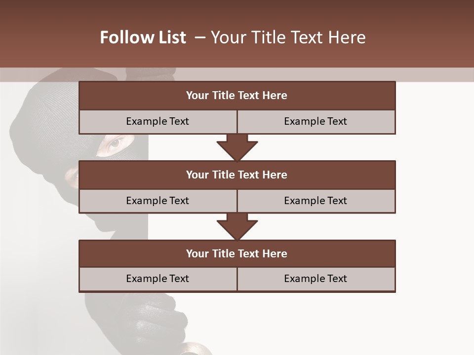 Safe Burglar House PowerPoint Template