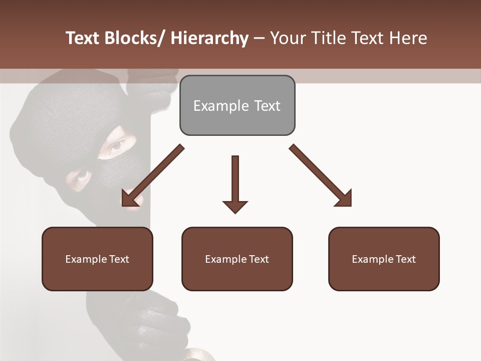 Safe Burglar House PowerPoint Template