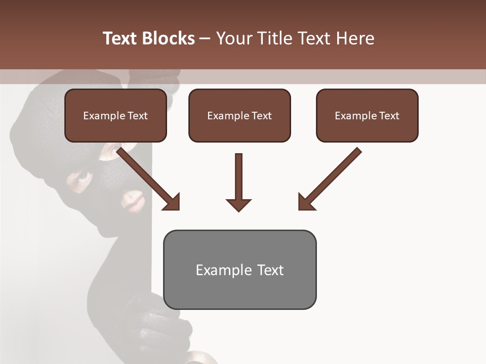 Safe Burglar House PowerPoint Template
