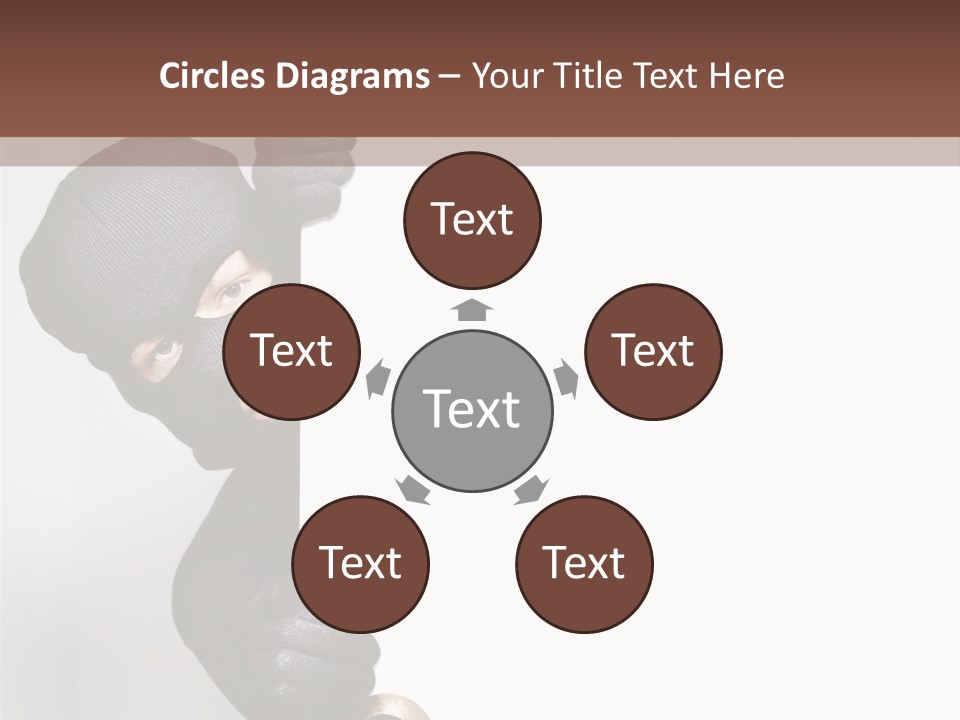 Safe Burglar House PowerPoint Template