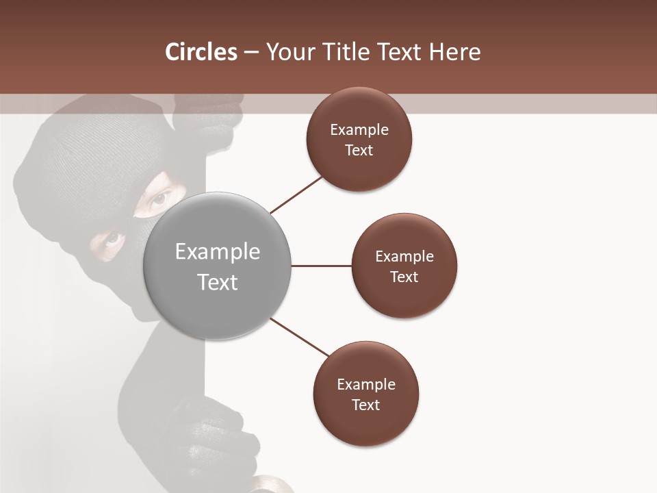 Safe Burglar House PowerPoint Template