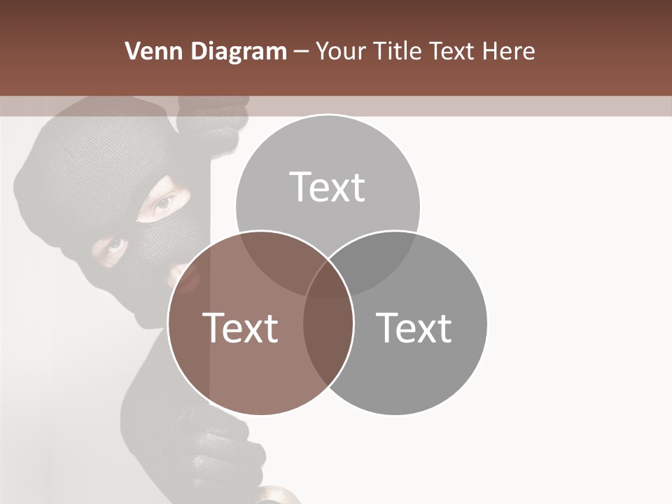 Safe Burglar House PowerPoint Template