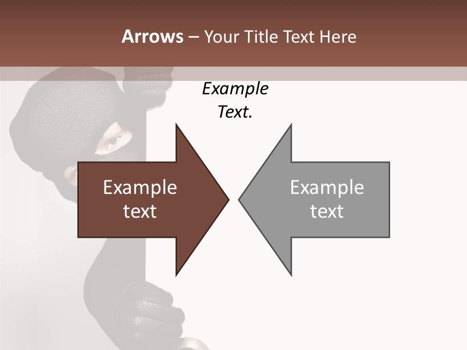 Safe Burglar House PowerPoint Template