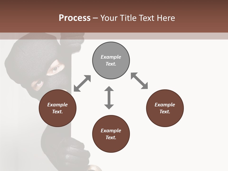 Safe Burglar House PowerPoint Template