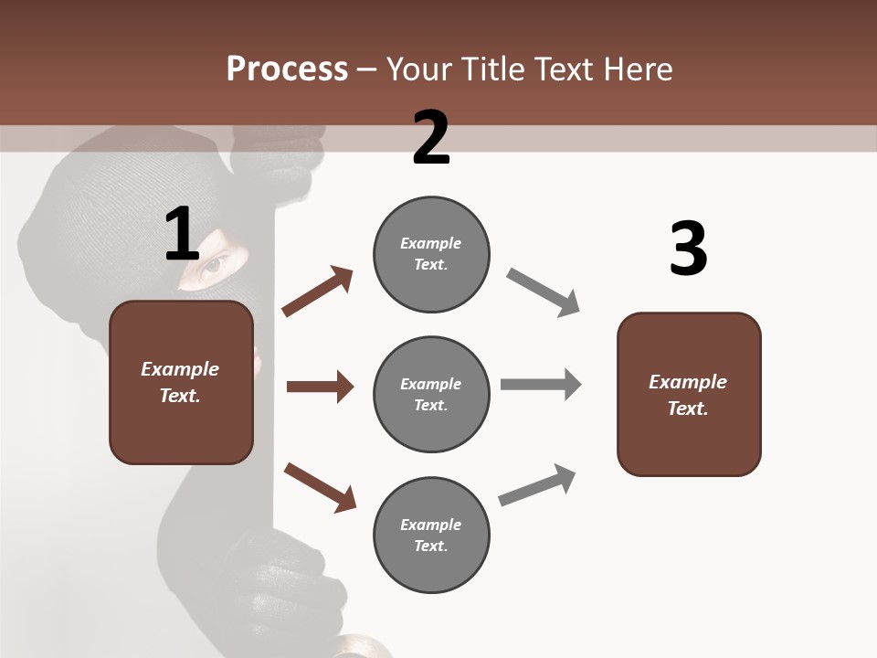 Safe Burglar House PowerPoint Template