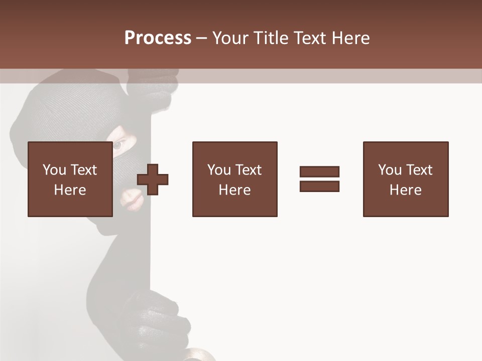 Safe Burglar House PowerPoint Template