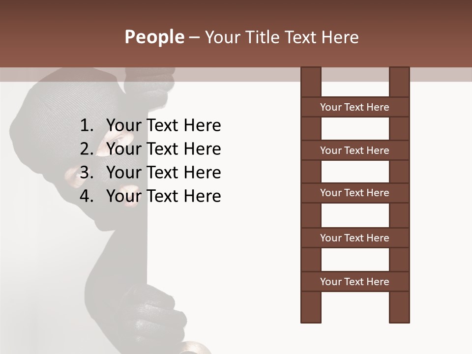 Safe Burglar House PowerPoint Template