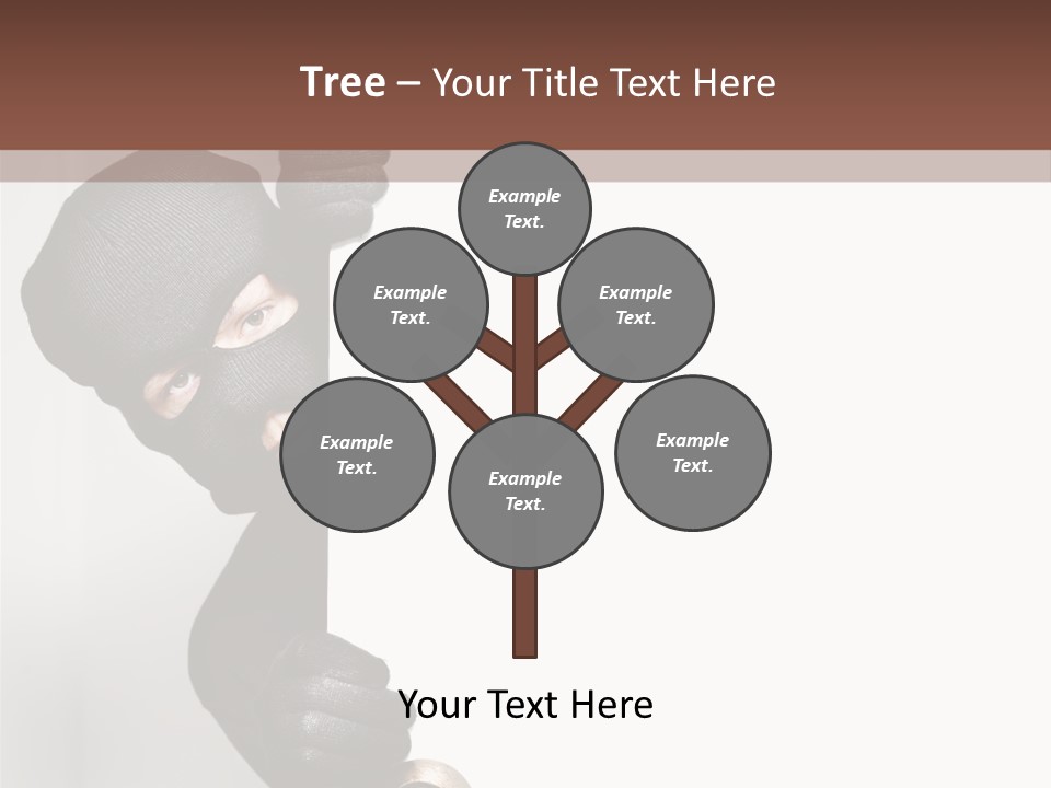 Safe Burglar House PowerPoint Template