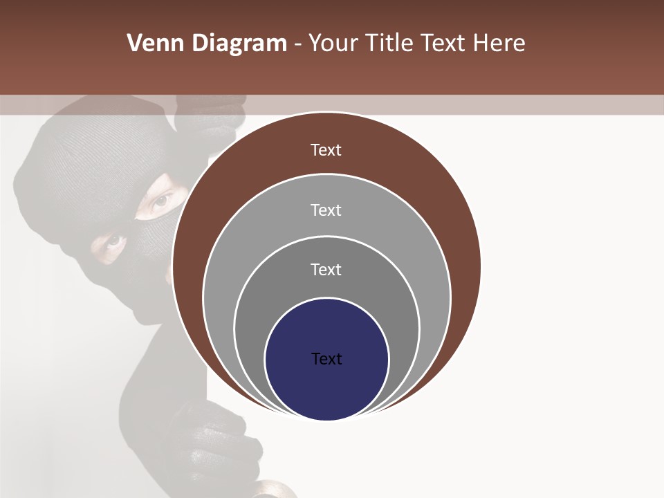 Safe Burglar House PowerPoint Template