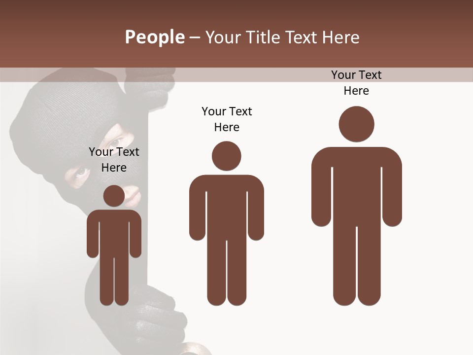 Safe Burglar House PowerPoint Template