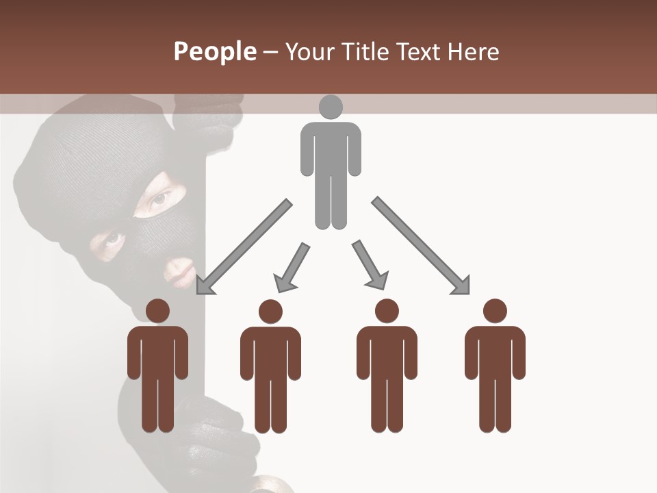 Safe Burglar House PowerPoint Template