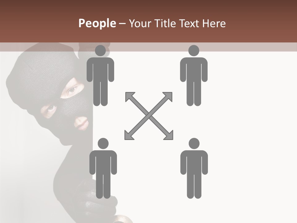 Safe Burglar House PowerPoint Template