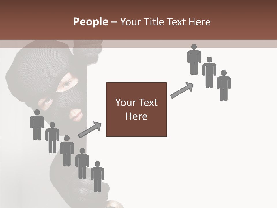 Safe Burglar House PowerPoint Template