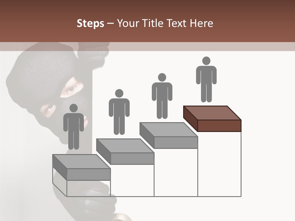 Safe Burglar House PowerPoint Template