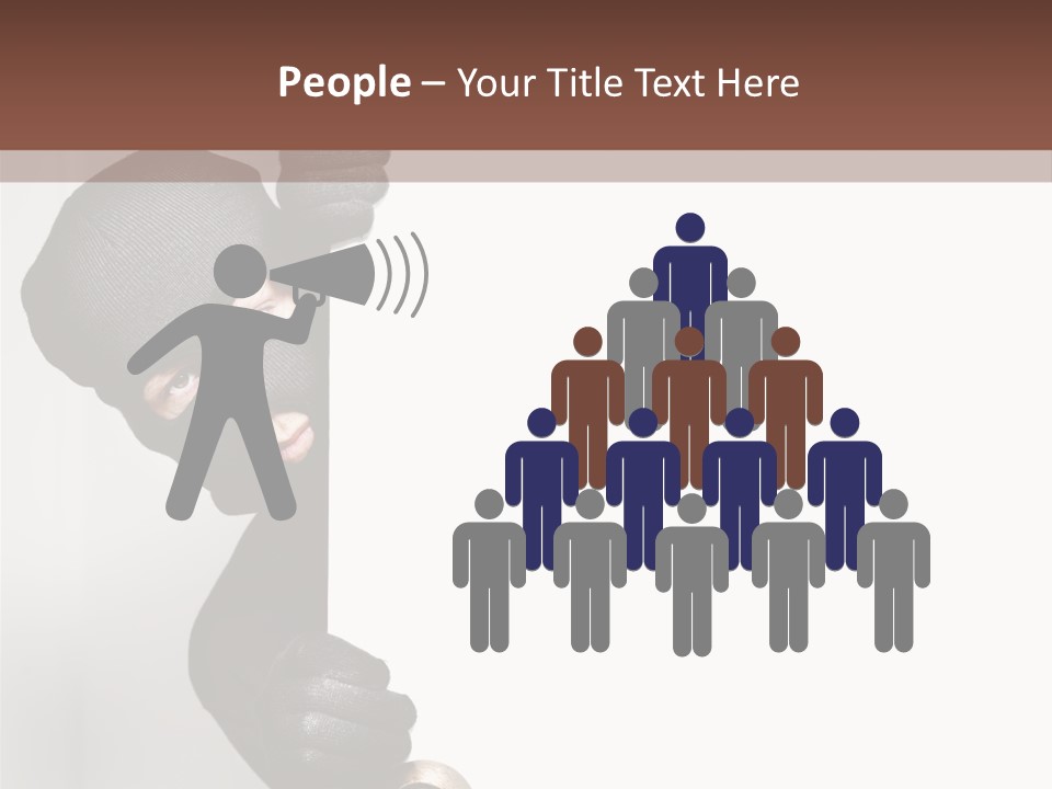 Safe Burglar House PowerPoint Template