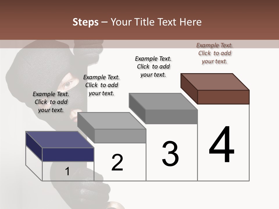Safe Burglar House PowerPoint Template