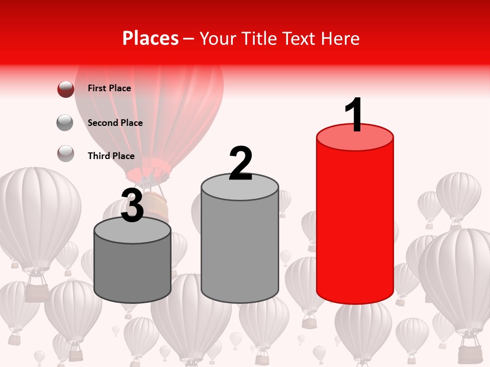 White Tourism Single Object PowerPoint Template