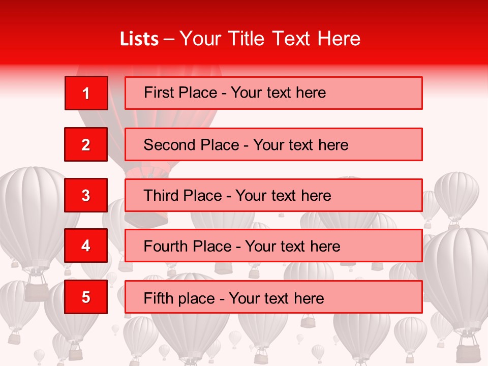 White Tourism Single Object PowerPoint Template
