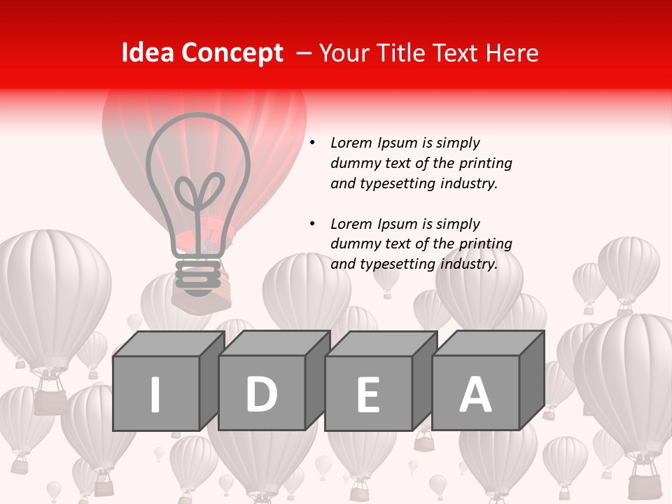 White Tourism Single Object PowerPoint Template