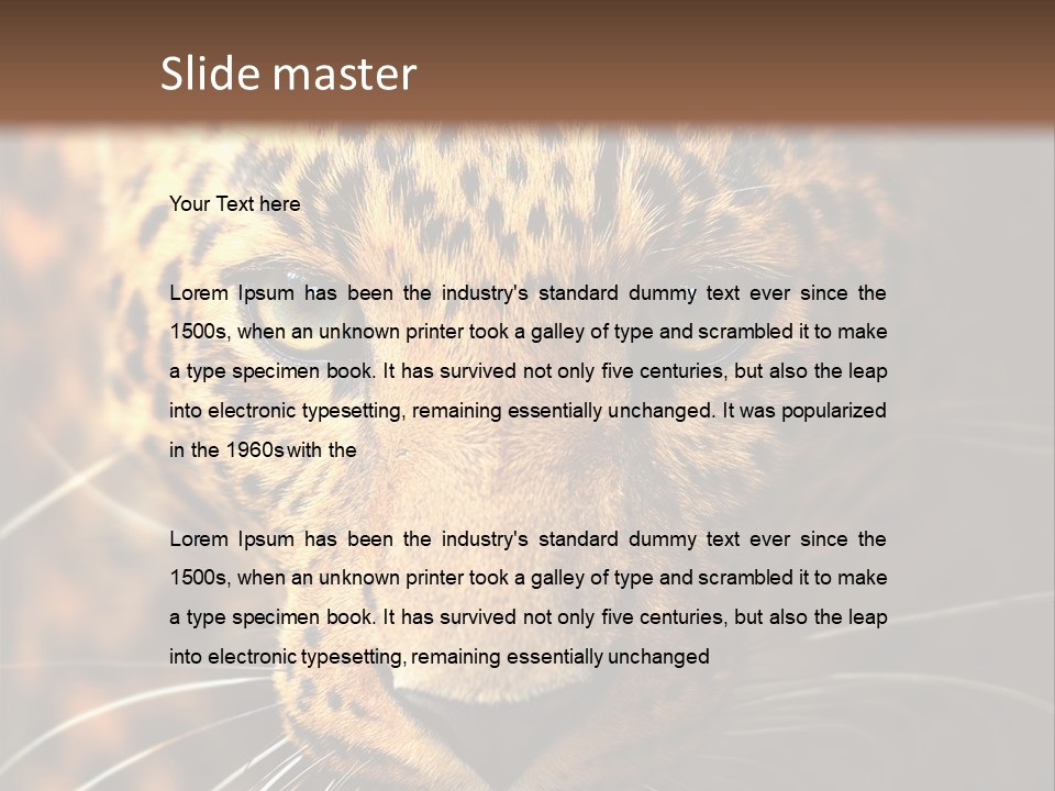 Wildlife Eye Hunter PowerPoint Template