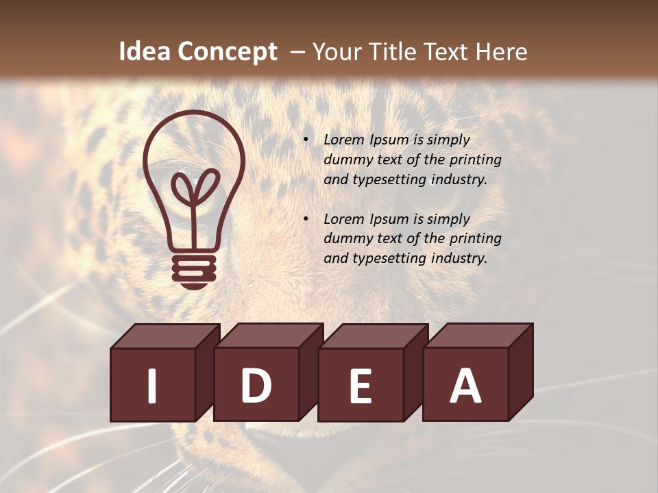 Wildlife Eye Hunter PowerPoint Template