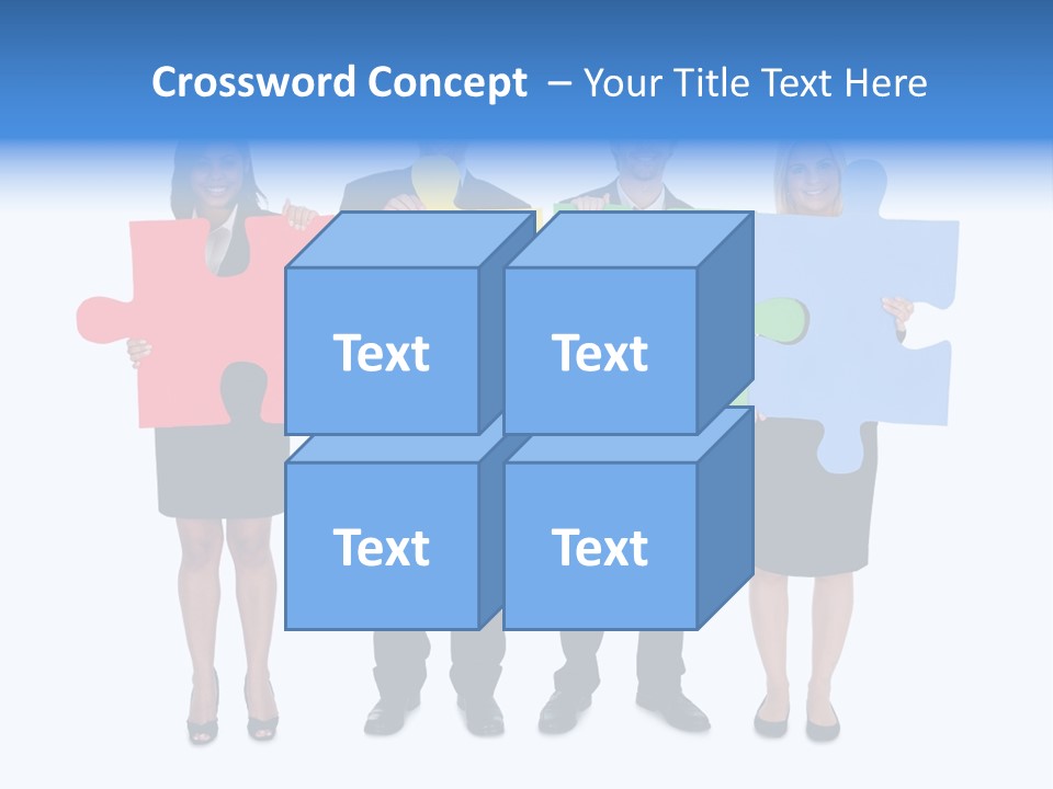 Together Looking Human PowerPoint Template