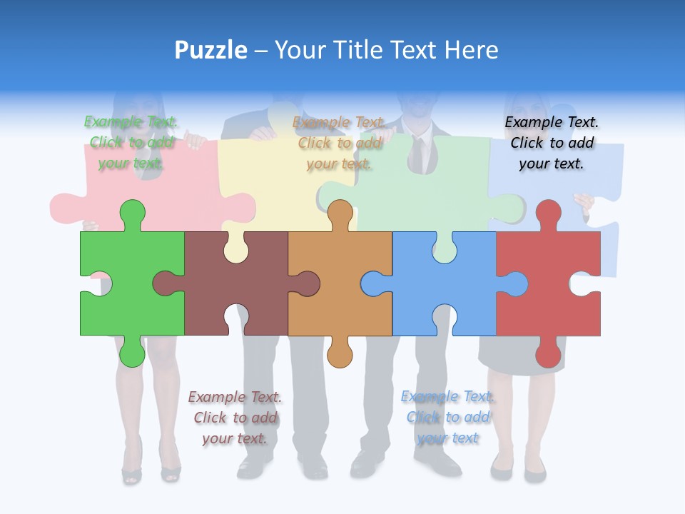 Together Looking Human PowerPoint Template