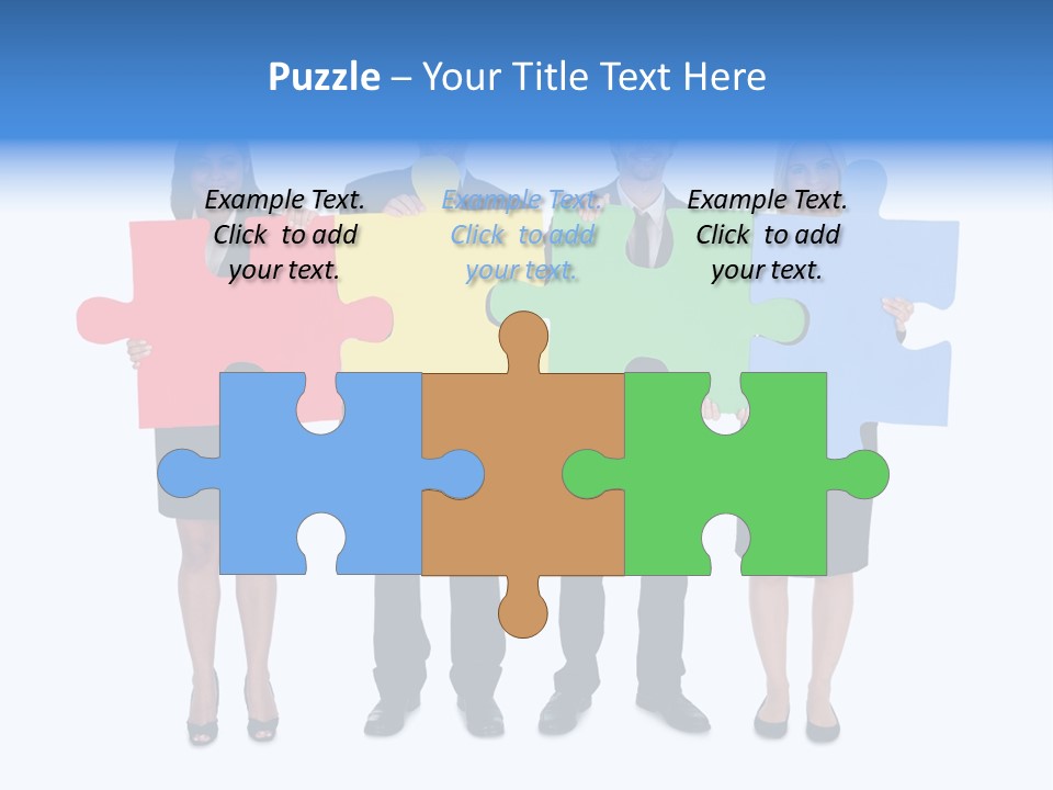 Together Looking Human PowerPoint Template