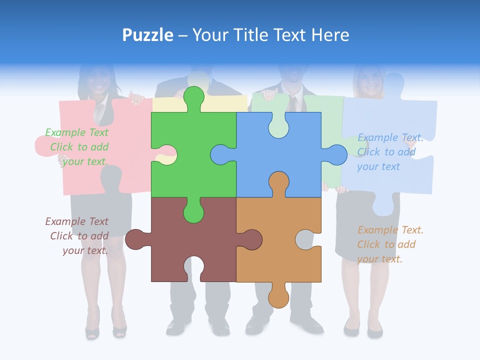 Together Looking Human PowerPoint Template