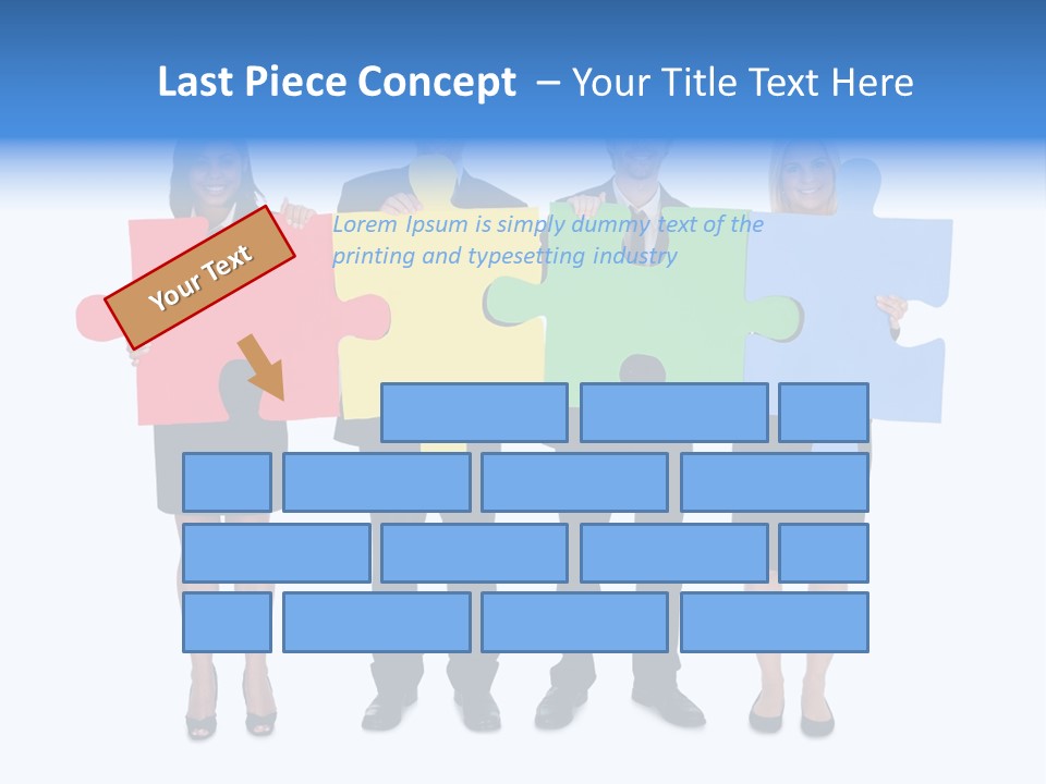 Together Looking Human PowerPoint Template