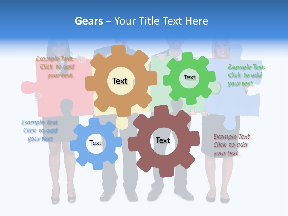 Together Looking Human PowerPoint Template