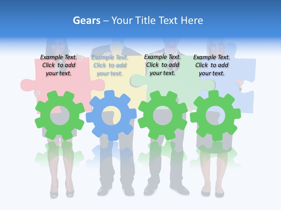 Together Looking Human PowerPoint Template