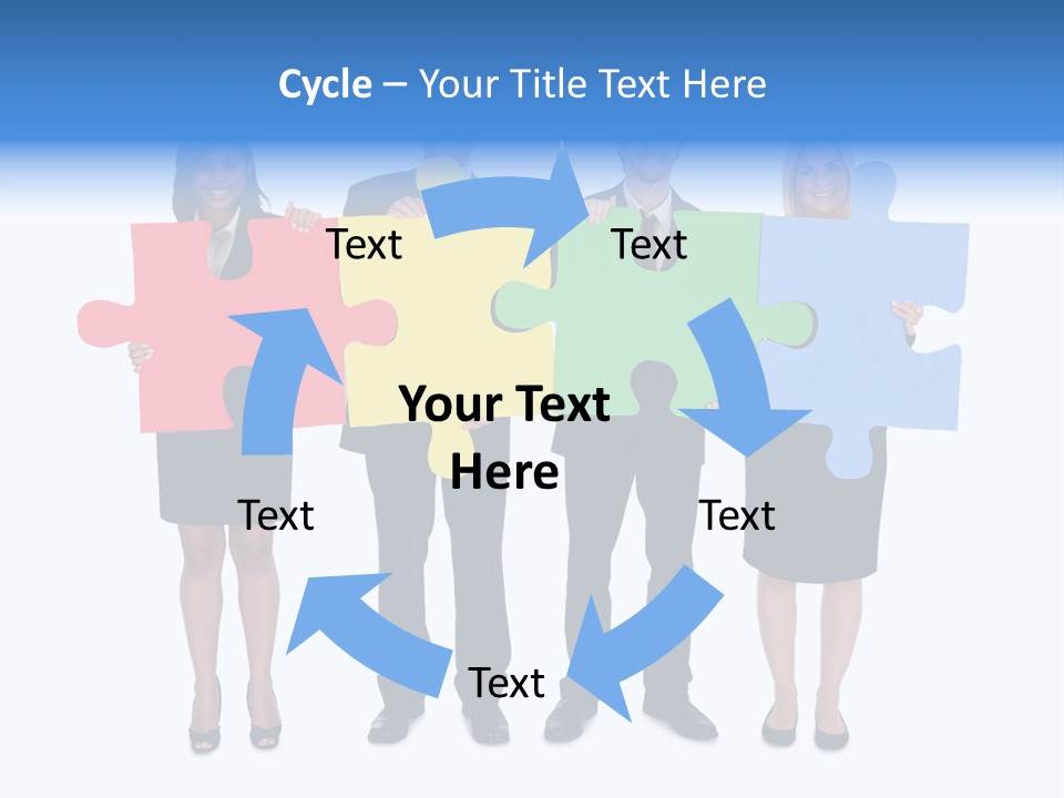 Together Looking Human PowerPoint Template