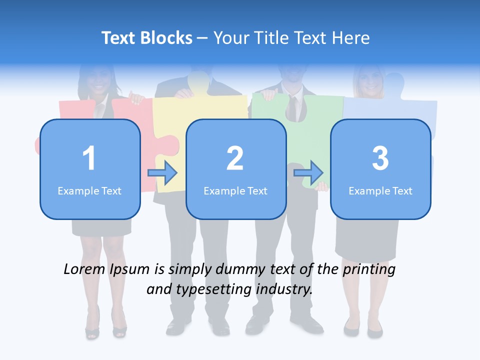 Together Looking Human PowerPoint Template