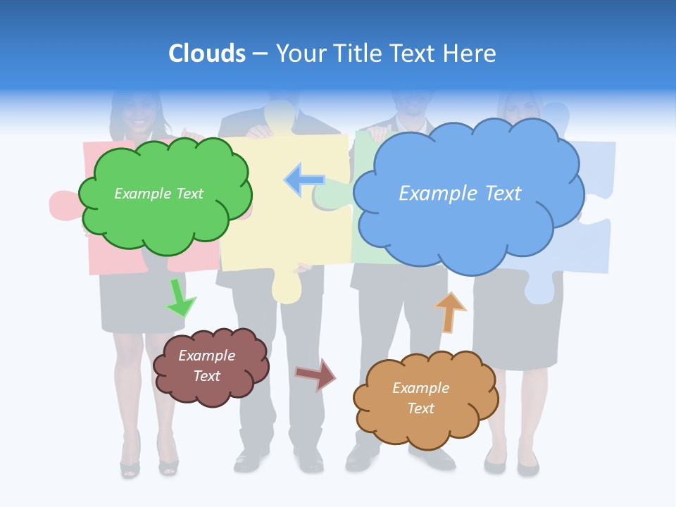 Together Looking Human PowerPoint Template