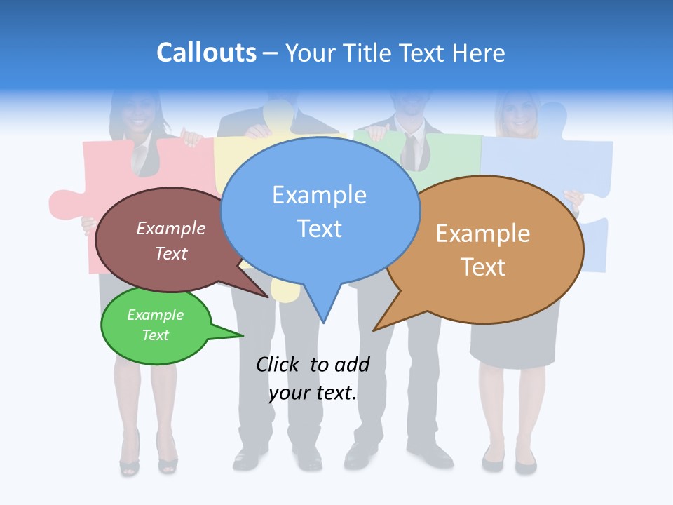 Together Looking Human PowerPoint Template