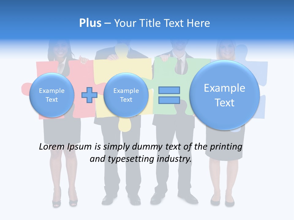 Together Looking Human PowerPoint Template
