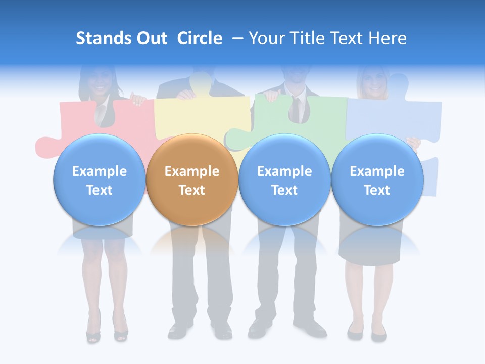 Together Looking Human PowerPoint Template