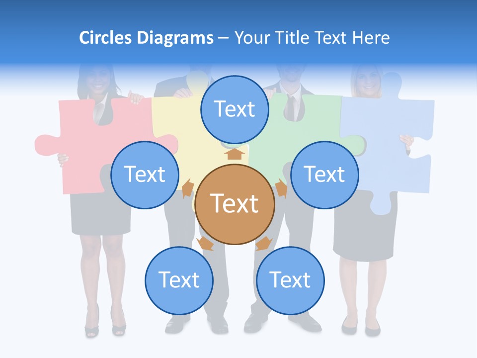 Together Looking Human PowerPoint Template