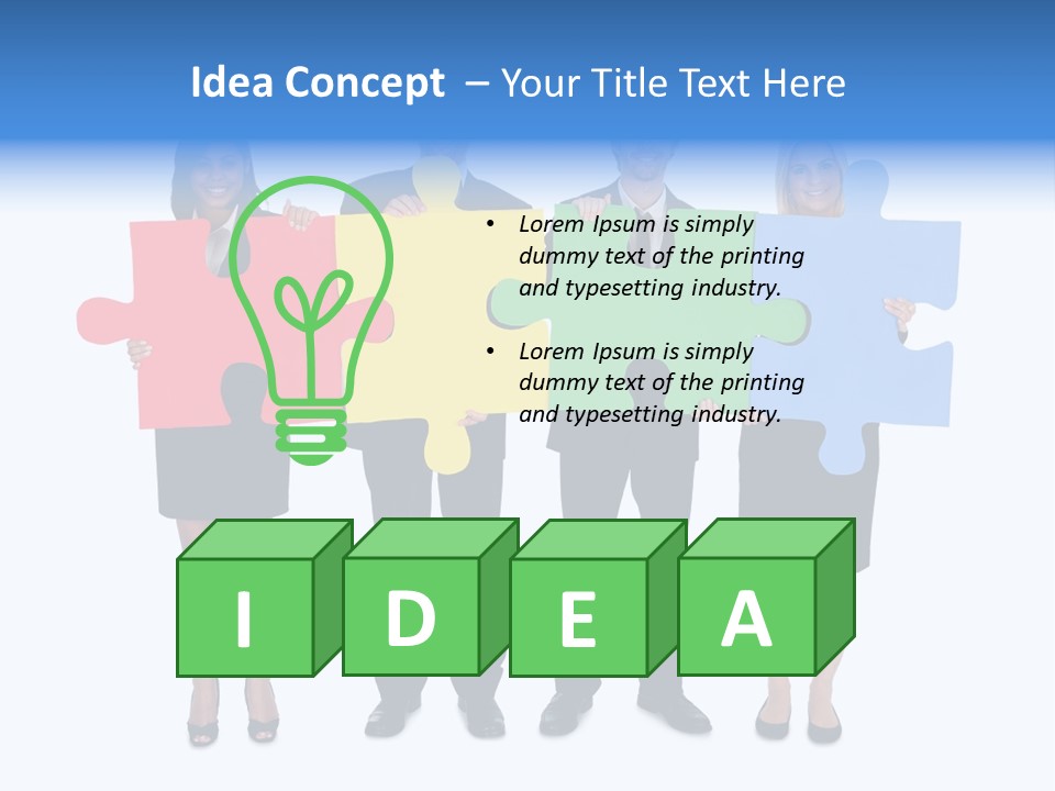 Together Looking Human PowerPoint Template