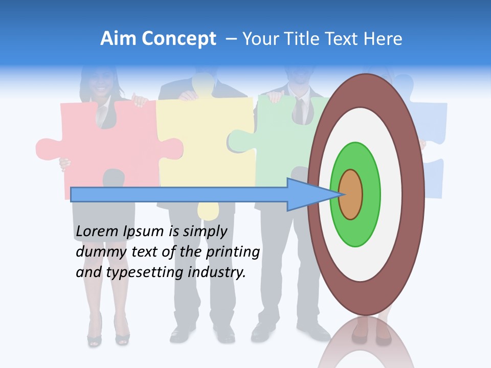 Together Looking Human PowerPoint Template