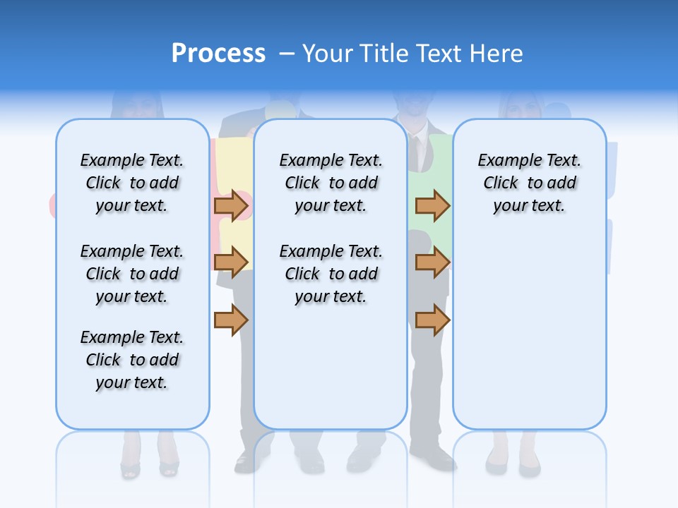 Together Looking Human PowerPoint Template