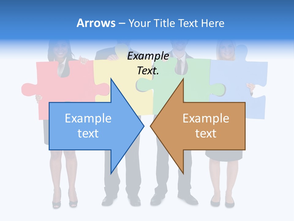 Together Looking Human PowerPoint Template